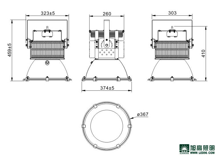 高檔高端SWK205-100w高效LED工礦燈，LED工廠燈廠家直銷，LED節(jié)能燈體育場(chǎng)館